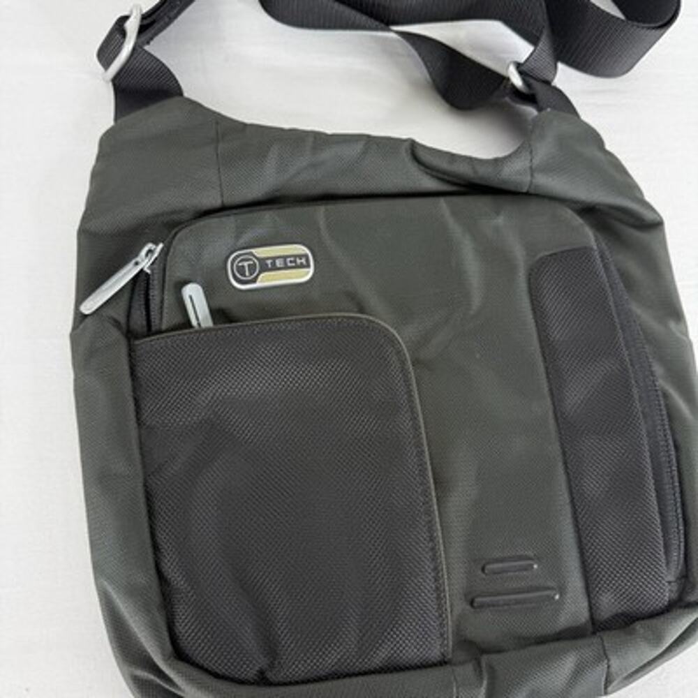 Tumi T-Tech Vintage Crossbody Ballistic Bag 57432GP Gray Nylon Travel Organizer